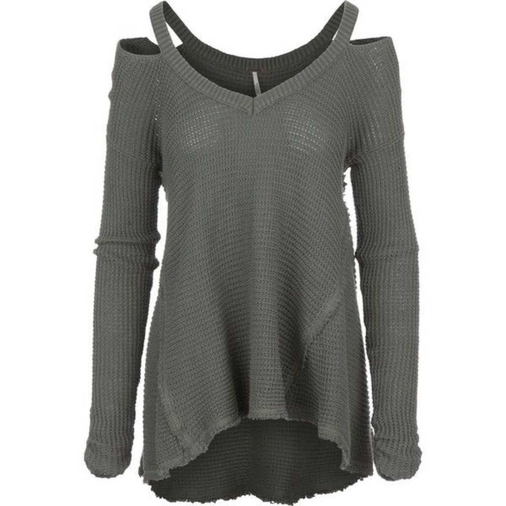 Free people cold shoulder sweater XS
